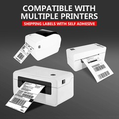 4 x 6 Fanfold / Roll Thermal Shipping Labels Paper for Zebra & Rollo Printers