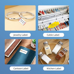 PUQU 30X50Mm Direct Thermal Sticker Labels, Self-Adhesive All-Purpose Label Make