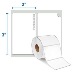 Spartan Industrial – 3″ X 2″ Direct Thermal Labels, Perforated Postage Shippi…