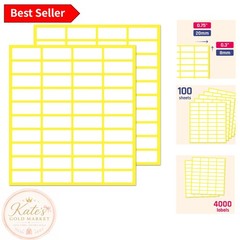 Effortless Labeling with 4000 Matte White Stickers – Perfect for Pricing & More