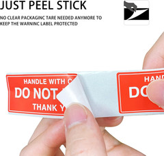 3″ X 1″ Handle with Care – Do Not Bend – Thank You Shipping Stickers Labels, 250