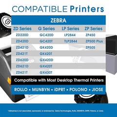 1-6 Rolls Thermal Labels 4″x2″ UPC Barcodes Address Shipping Labels For Zebra