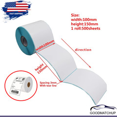 4×6″ Direct Thermal Shipping Labels Self-Adhesive Paper,500 Per Roll