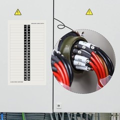 4-Piece Reusable Circuit Breaker Labels for Quick Identification & Organization