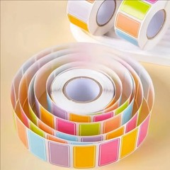 500PCS Roll Color Label Sticker Self Adhesive Index File Classification Paper