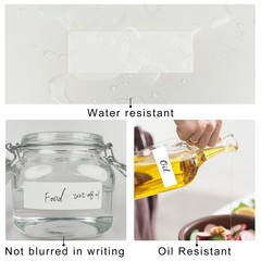 Removable Freezer Labels, Date Label 1×2 Inch Food Storage 1×2 inch, White