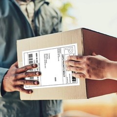 Full Sheet Shipping Labels 8.5×11 Blank White Sticker Paper 500 Sheets for La…