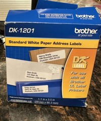 Brother QL Label Printer DK-1201 Standard White Paper Address Labels
