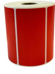 4″x2″ Colored Direct Thermal Zebra Sato Printers Label Sticker RED 750 P/Roll