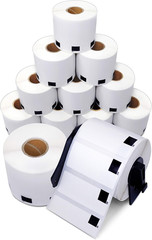 – Replacement for Brother DK-1209 (12 Rolls, 9600 Total) 1.1″ X 2.4″ Direct Ther