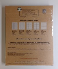 Skillcraft Address Labels 1″ x 4″, 2000 Qty, Laser Inkjet