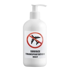 Hybsk 2×3 Inch Surface Transportation ONLY DOT Warning Labels 1 Roll, White