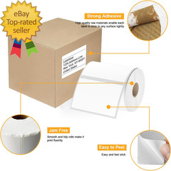 (6000 Labels 3-Proof 1″ Core) 12 Rolls 4″ X 3″ Direct Thermal Label