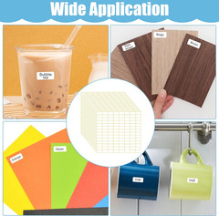 1680 Pcs Matte White Labels 20x10mm Blank Sticker Small Removable Price Labels..