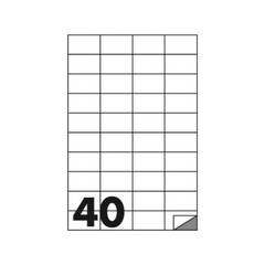 Etichette Adesive Bianche 52×30 mm no margine 40 x 7 fogli A4 = 280 autoadesive