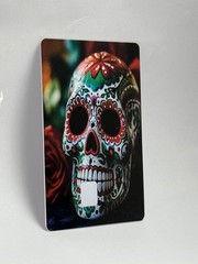 Sugar Skull Credit Card Skin Colorful Day of the Dead Card Cover Personalized