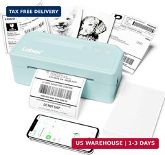 Labeer Bluetooth Thermal Shipping Label Printer, Wireless 4×6 Label Printer for
