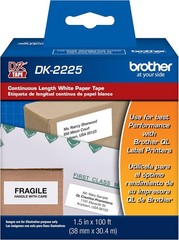 Continuous Length White Paper Tape DK2225