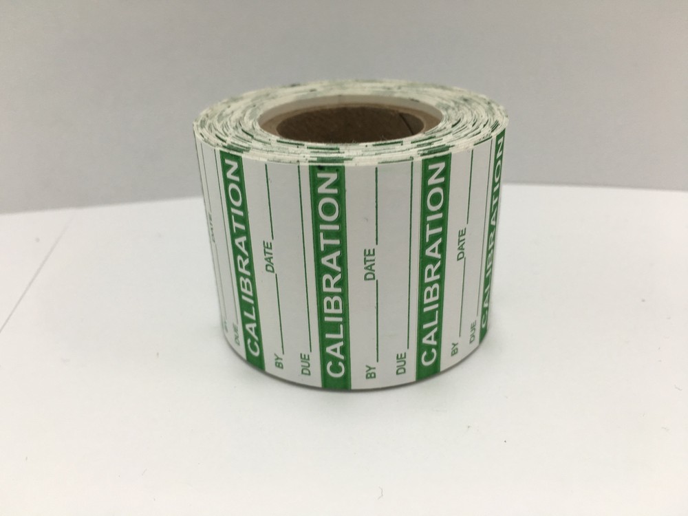 350 Labels of 1-1/2″ x 5/8″ Green CALIBRATION Inspection Quality Control Rolls