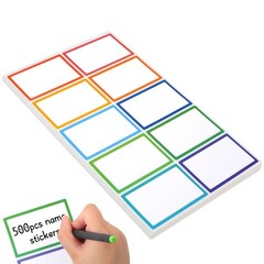 Utron 500Pcs Name Labels, 3.5×2.25 inch Blank inch, [Multiple]