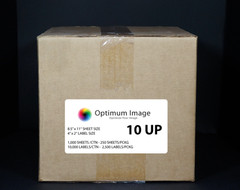 4″ x 2″ – 10 Up Uncoated Laser Inkjet Labels (10 per page) – Various Quantities