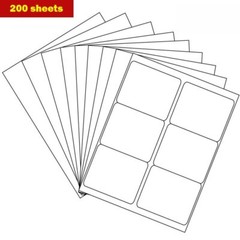 3 1/3″ x 4″ 1200 Address Shipping Mailing Label Self Adhesive 6 Per Sheet Laser