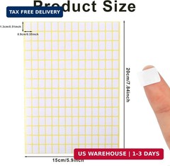 2940 Pcs Matte Small White Labels Stickers Blank Labels Removable Price Tags Lab