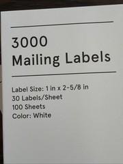 (2) 3000 Mailing Labels white 1″ x 2-5/8″ 6000 Total!