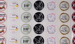 500 FULL COLOUR Round (50mm) Self Adhesive / sticky Paper Labels CUSTOM PRINTED