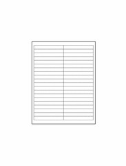 4″ x 0.5″ Labels – Standard White Matte 100 Sheets – 4000 Labels