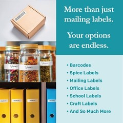White Return Address Labels 1.75×0.5 Inch Laser Inkjet Compatible 2000 Sheets