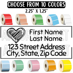50 RETURN ADDRESS MAILING LABELS WATERPROOF 2.25″×1.25 ENVELOPE SEALS STICKERS