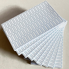 3400 Pack 1.1″ x 0.5″ Small Blue Border White Labels Stickers for Writing, Price