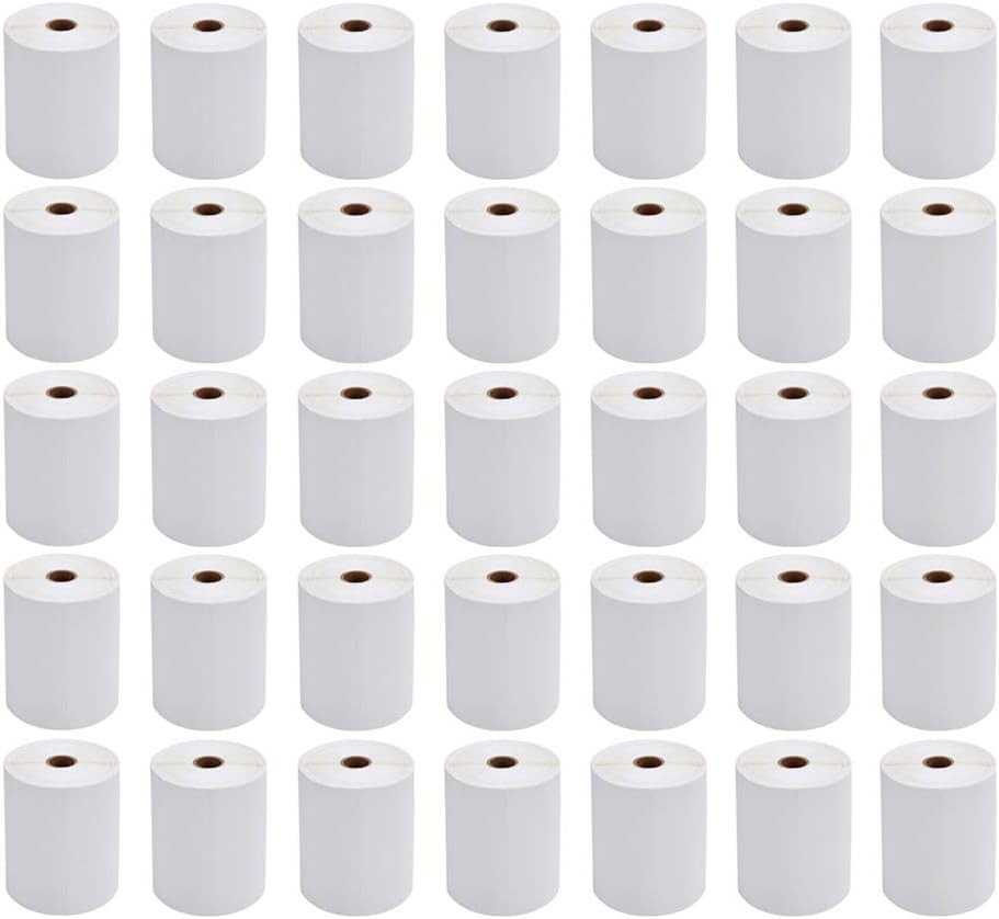 4X6 Thermal Labels, 40 Rolls Thermal Printer Labels, 250 Labels/Roll, 1” Core,