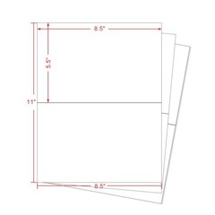 200-6000 Half Sheet 8.5×5.5 Mailing Shipping Labels for Laser & Inkjet Printer