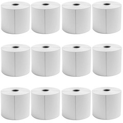Direct Thermal Shipping Labels 4×6 for Zebra 2844 ZP-450, 450/Roll, 12 Rolls