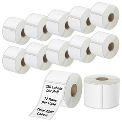 LabelChoice 3-Proof 2″x1″ Thermal Barcode Labels – 15600 Pcs
