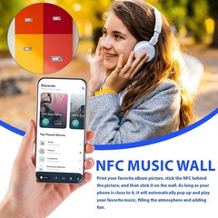 40 Pcs NFC Tags Sticker with Original NTAG213 Chip NFC Stickers Adhesive Labels