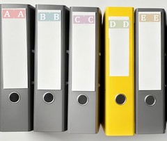 560 Pcs Alphabet A to Z 26 Letters Index File Folder Labels,1.5×1 Inch Multic…