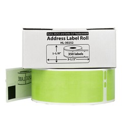 DYMO LW 30252 GREEN Address Labels for LabelWriter – 2 Rolls of 350 – FAST SHIP