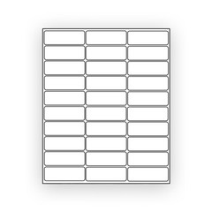 (4500) 1 x 2 5/8 “EcoSwift” Laser Address Shipping Adhesive Labels 30 per sheet