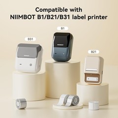Thermal Label Tape 3 Rolls for B1 B2 B21 B31 B3S K3 Label Maker, NIIMBOT Label