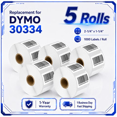 30334 2-1/4″ x 1-1/4″ Multipurpose Barcode Labels Use with DYMO LW 450 5Rolls