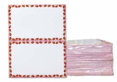 Strawberry Theme Shipping Labels – Top Quality, Jam Free, 2 Labels Per Sheet