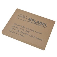 1000 Sheets 30000 FBA Address Laser Ink Jet Shipping Labels 1 x 2 5/8 5 30 UP