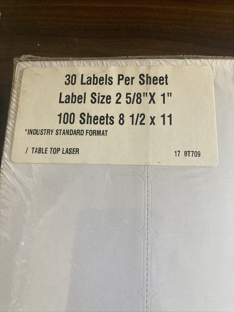 1″ x 2.625″ Shipping Label 9,000 Labels USPS UPS mail Laser Inkjet 30 Per Sheet