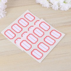 12 Sheets Labels Blank Product Sticker Classification Lable Stickers