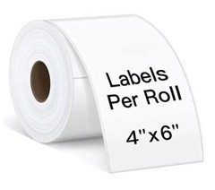 40 Rolls 4×6 Direct Thermal Shipping Labels – 250 per roll – 10000 labels