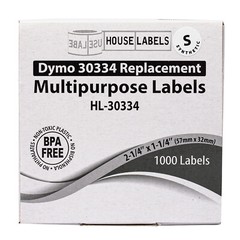 DYMO LW 30334-S : (6) Rolls POLYPROPYLENE SYNTHETIC WATERPROOF Labels FREE SHIP