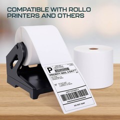4×6 Direct Thermal Shipping Labels – 500/Roll – Compatible w/ Rollo, Zebra etc